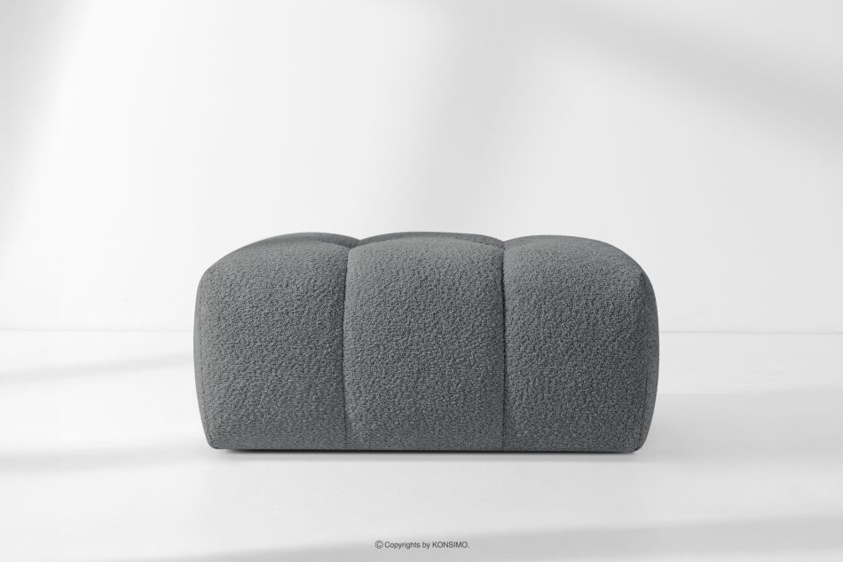 RAVIA Loungeset im Japandi-Stil Boucle dunkelgrau dunkelgrau - Foto 23