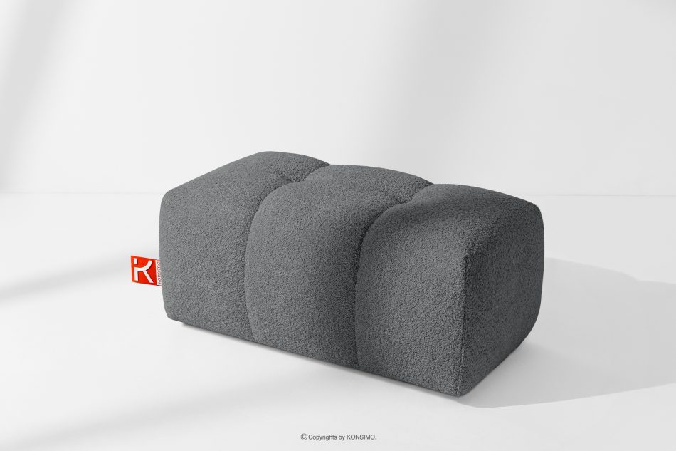 RAVIA Loungeset im Japandi-Stil Boucle dunkelgrau dunkelgrau - Foto 24