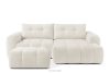 Loungeset im Japandi-Stil Boucle weiß