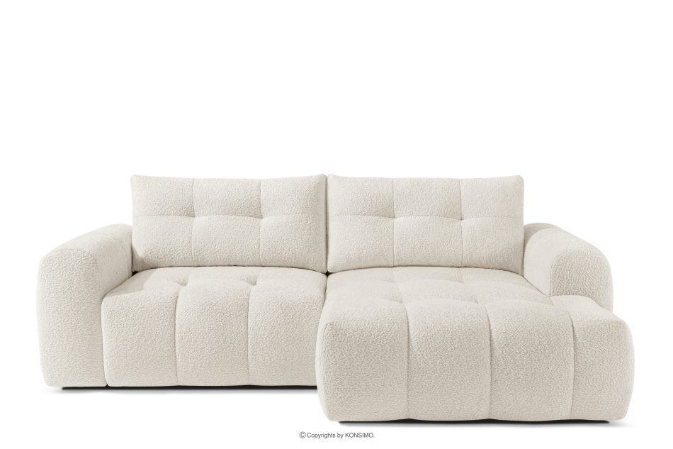 RAVIA Loungeset im Japandi-Stil Boucle weiß weiß - Foto 4