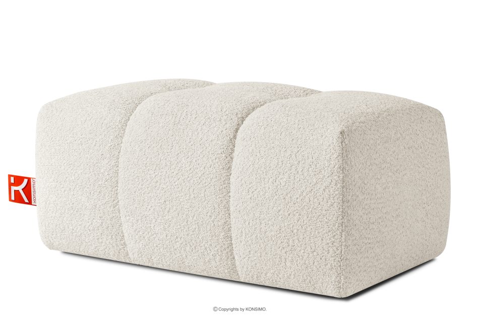 RAVIA Loungeset im Japandi-Stil Boucle weiß weiß - Foto 18