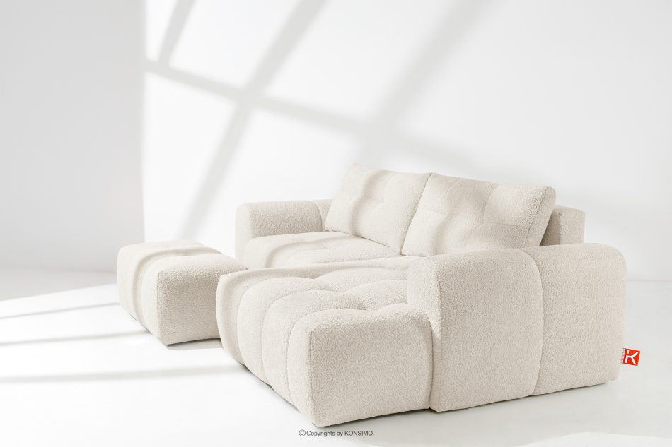 RAVIA Loungeset im Japandi-Stil Boucle weiß weiß - Foto 20