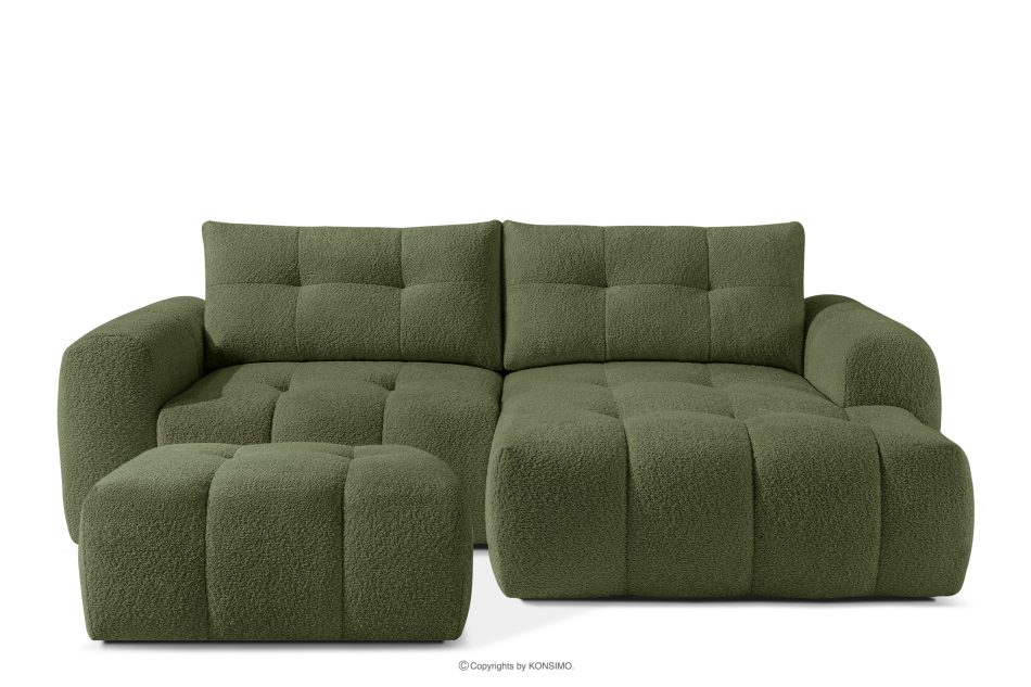 RAVIA Loungeset im Japandi-Stil Boucle olivgrün oliv - Foto 0