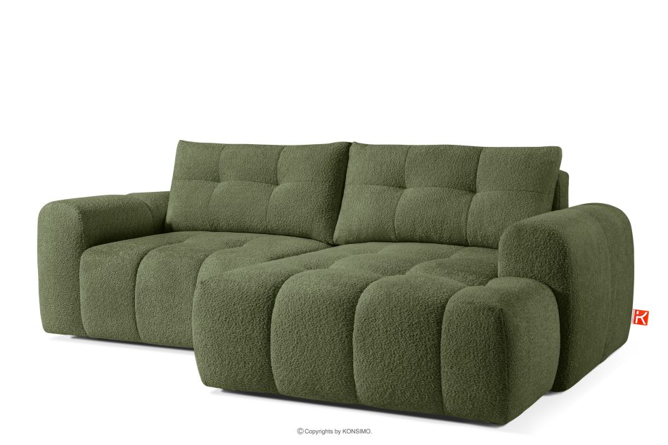 RAVIA Loungeset im Japandi-Stil Boucle olivgrün oliv - Foto 5