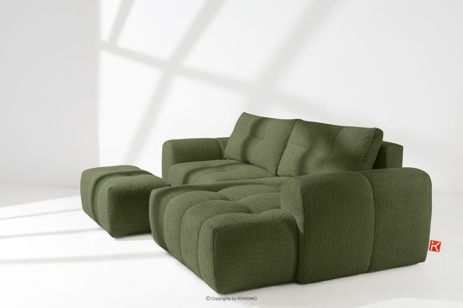 RAVIA Loungeset im Japandi-Stil Boucle olivgrün oliv - Foto 19