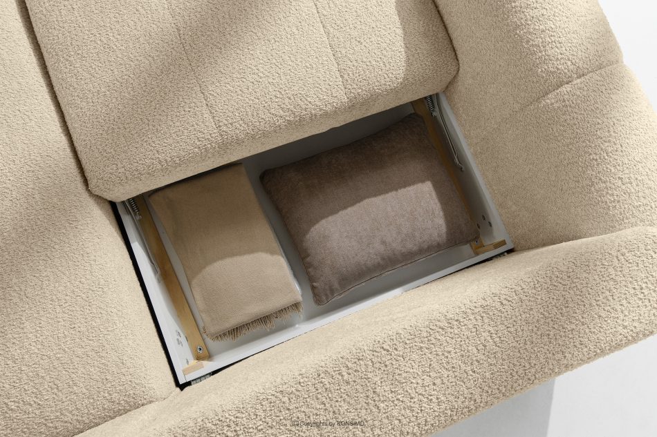 RAVIA Loungeset im Japandi-Stil Boucle hellbeige hellbeige - Foto 15