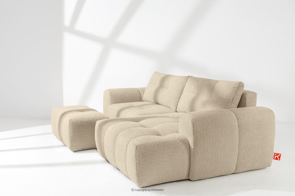 RAVIA Loungeset im Japandi-Stil Boucle hellbeige hellbeige - Foto 20