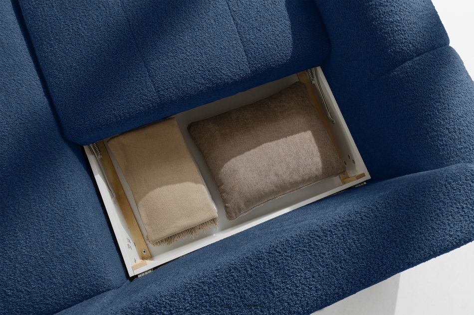 RAVIA Loungeset im Japandi-Stil Boucle dunkelblau dunkelblau - Foto 14