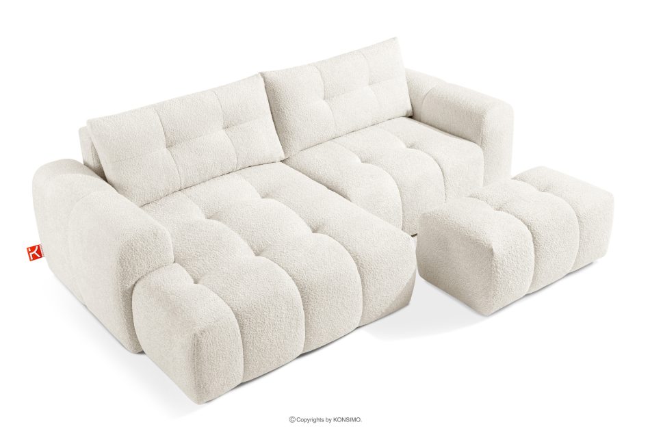 RAVIA Loungeset für das Wohnzimmer im Japandi-Stil Boucle weiß weiß - Foto 2