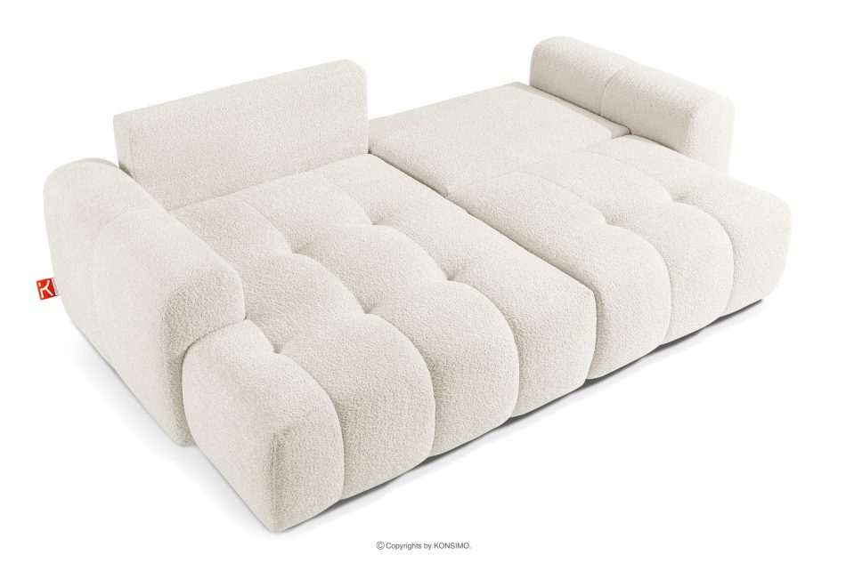 RAVIA Loungeset für das Wohnzimmer im Japandi-Stil Boucle weiß weiß - Foto 7