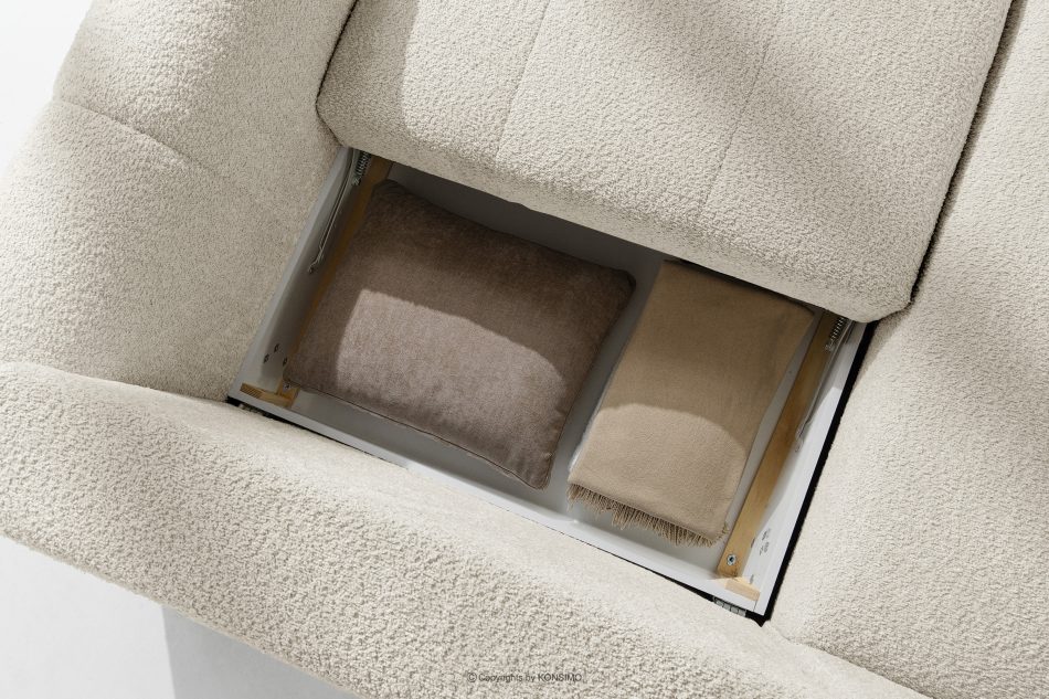 RAVIA Loungeset für das Wohnzimmer im Japandi-Stil Boucle weiß weiß - Foto 14