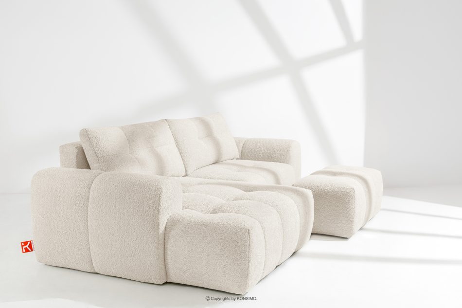 RAVIA Loungeset für das Wohnzimmer im Japandi-Stil Boucle weiß weiß - Foto 19