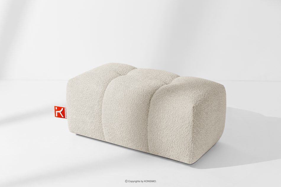 RAVIA Loungeset für das Wohnzimmer im Japandi-Stil Boucle weiß weiß - Foto 23