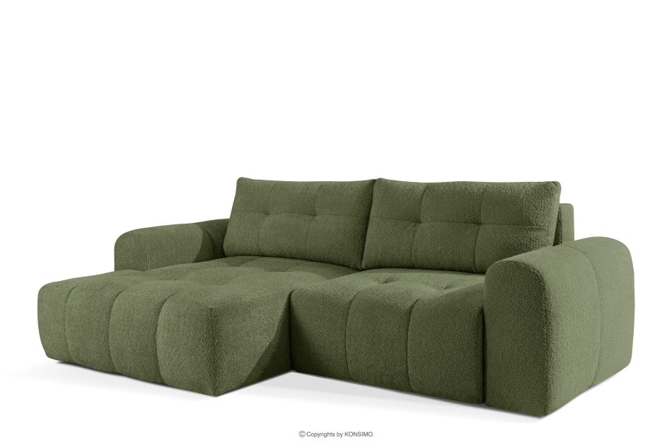 RAVIA Wohnzimmergarnitur im Japandi-Stil Boucle oliv oliv - Foto 6
