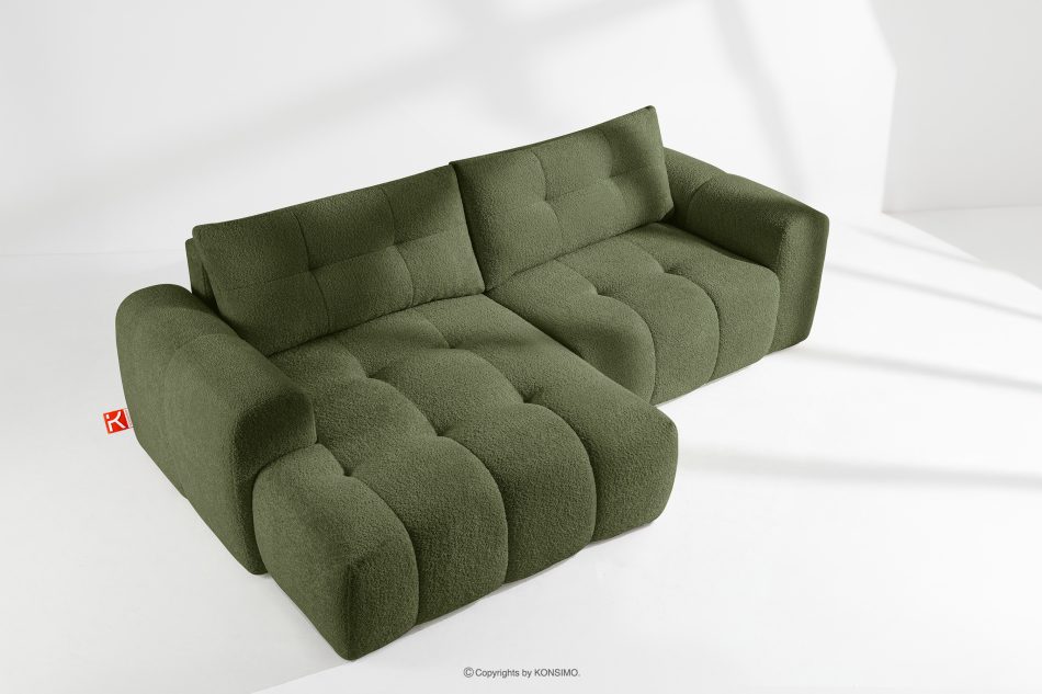 RAVIA Wohnzimmergarnitur im Japandi-Stil Boucle oliv oliv - Foto 21