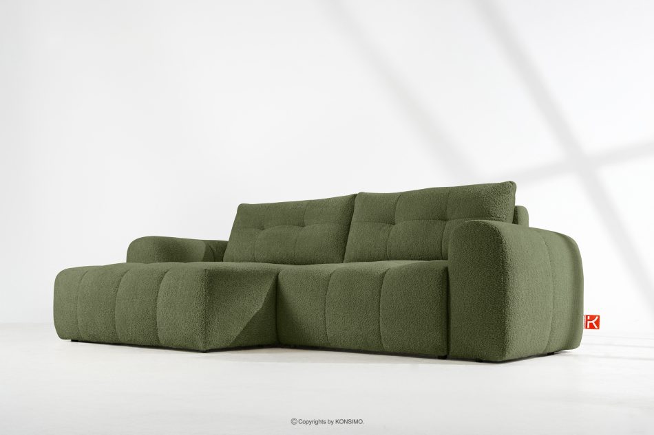 RAVIA Wohnzimmergarnitur im Japandi-Stil Boucle oliv oliv - Foto 22