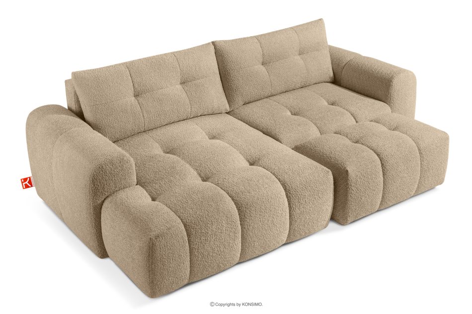 RAVIA Loungeset für das Wohnzimmer im Japandi-Stil Boucle beige beige - Foto 3
