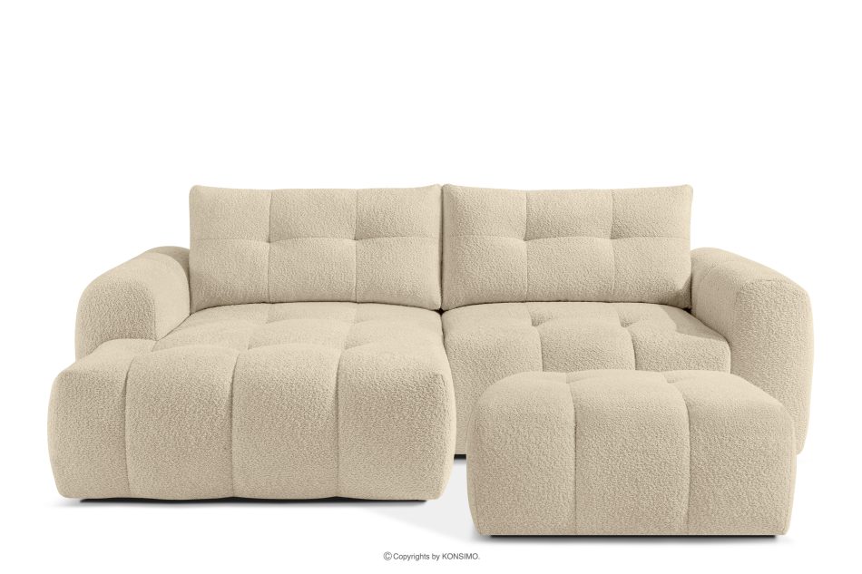 RAVIA Loungeset für das Wohnzimmer im Japandi-Stil Boucle hellbeige hellbeige - Foto 0