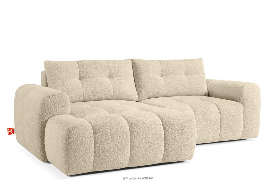 RAVIA Loungeset für das Wohnzimmer im Japandi-Stil Boucle hellbeige hellbeige - Foto 5