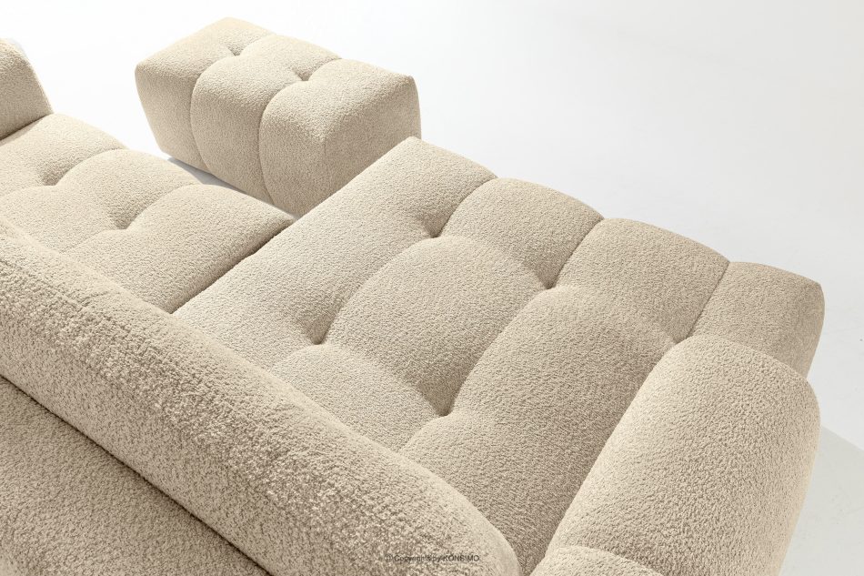 RAVIA Loungeset für das Wohnzimmer im Japandi-Stil Boucle hellbeige hellbeige - Foto 11