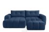 Wohnzimmergarnitur im Japandi-Stil Boucle marineblau