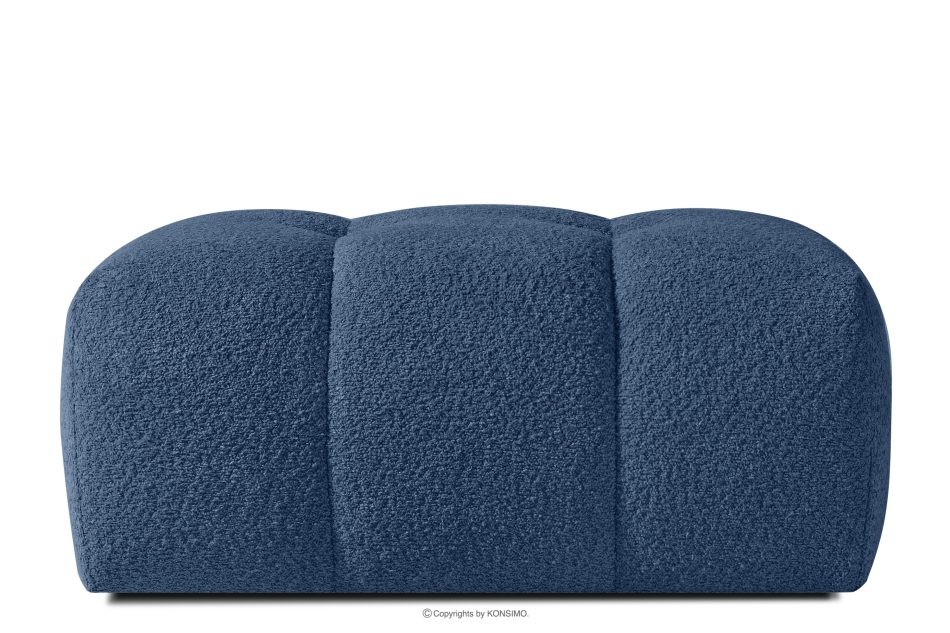 RAVIA Wohnzimmergarnitur im Japandi-Stil Boucle marineblau dunkelblau - Foto 16