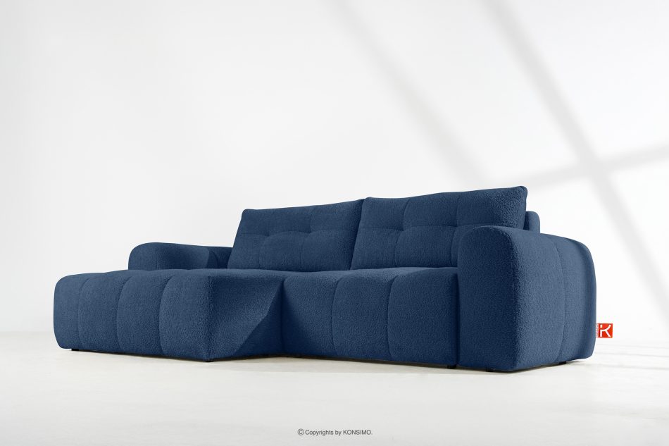 RAVIA Wohnzimmergarnitur im Japandi-Stil Boucle marineblau dunkelblau - Foto 21