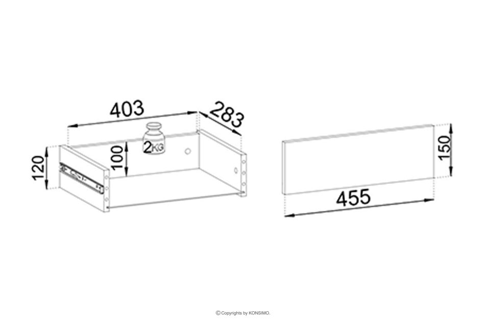 FONTE Cremefarbene Vitrine mit Lamellen auf hohen Beinen cremig - Foto 7