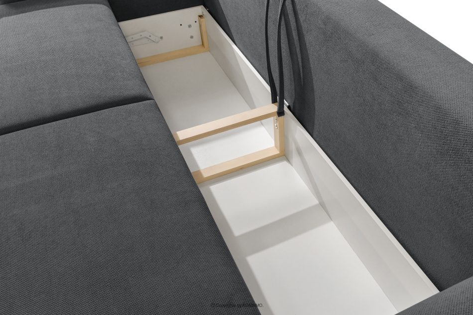 LAVIS Modernes Sofa mit Bettkasten in Graphit graphit - Foto 10