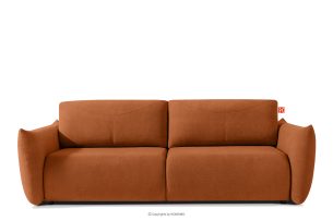 LAVIS, https://konsimo.de/kollektion/lavis/ Modernes Sofa mit Bettkasten in Rostrot rot - Foto