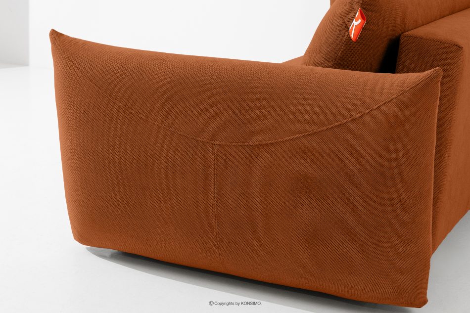 LAVIS Modernes Sofa mit Bettkasten in Rostrot rot - Foto 6
