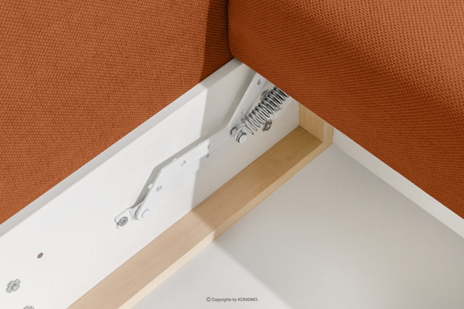 LAVIS Modernes Sofa mit Bettkasten in Rostrot rot - Foto 8