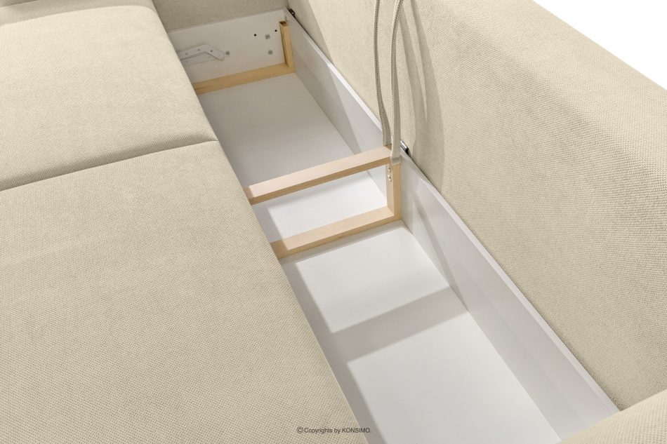LAVIS Modernes Sofa mit Bettkasten in Ecru ecru - Foto 10
