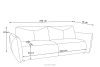 LAVIS Modernes Sofa mit Bettkasten in Graphit graphit - Foto 13