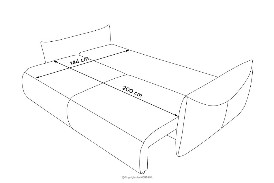 LAVIS Modernes Sofa mit Bettkasten in Graphit graphit - Foto 13