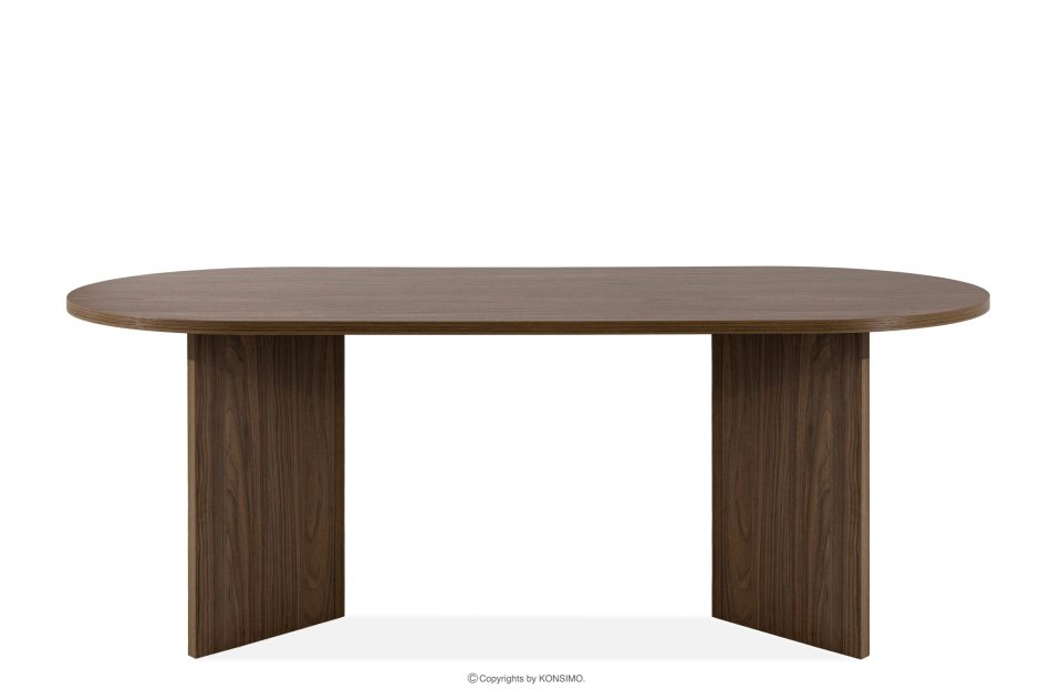 FABER Esstisch im modernen Stil aus dunklem Nussbaumholz dunkle Nuss - Foto 0