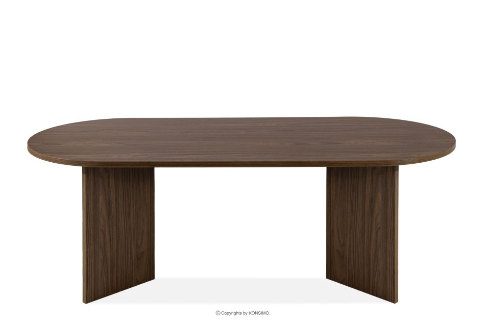 FABER Esstisch im modernen Stil aus dunklem Nussbaumholz dunkle Nuss - Foto 4