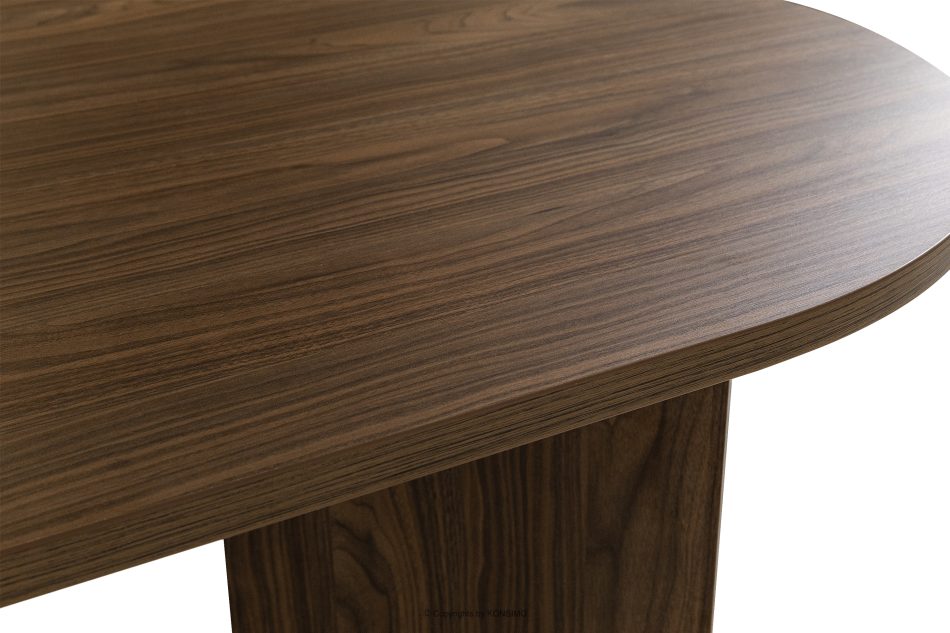 FABER Esstisch im modernen Stil aus dunklem Nussbaumholz dunkle Nuss - Foto 7