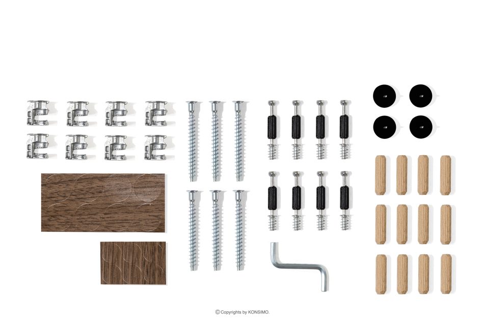 FABER Esstisch im modernen Stil aus dunklem Nussbaumholz dunkle Nuss - Foto 10