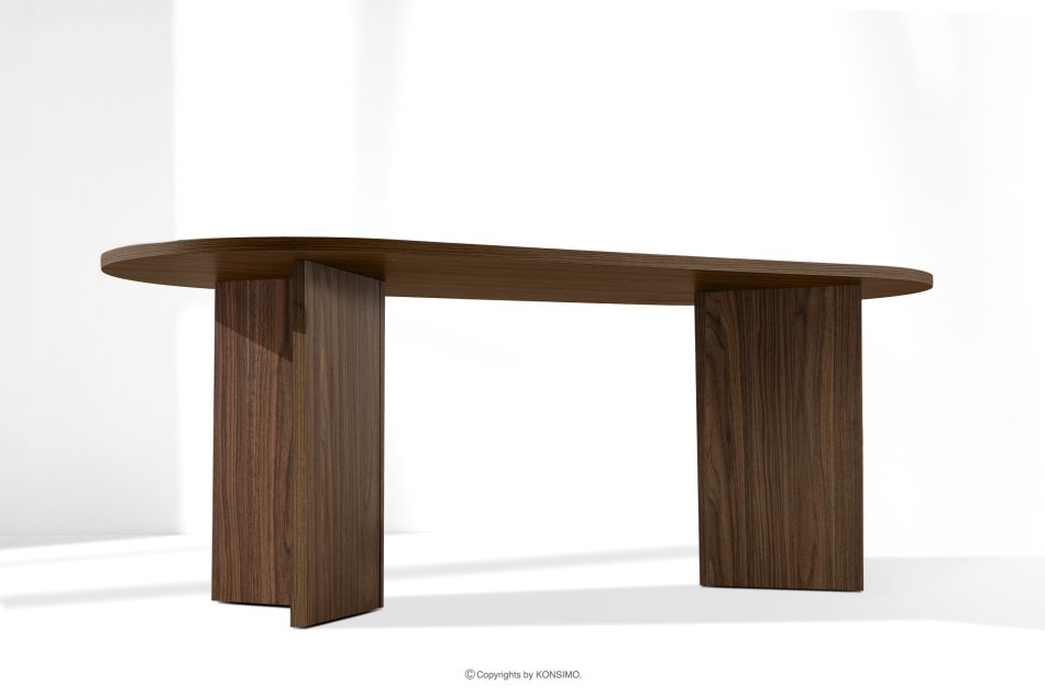 FABER Esstisch im modernen Stil aus dunklem Nussbaumholz dunkle Nuss - Foto 11