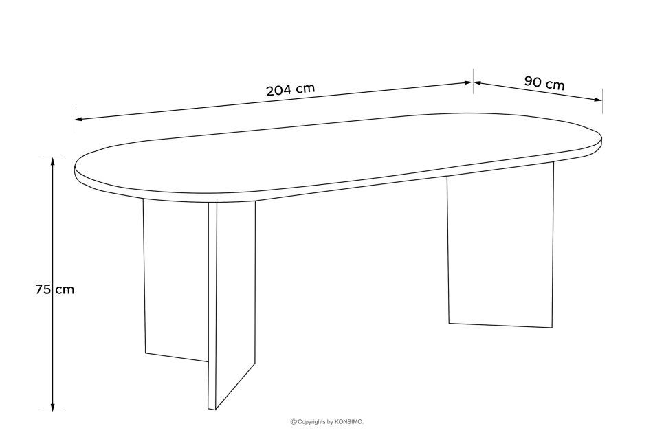 FABER Esstisch im modernen Stil aus dunklem Nussbaumholz dunkle Nuss - Foto 13