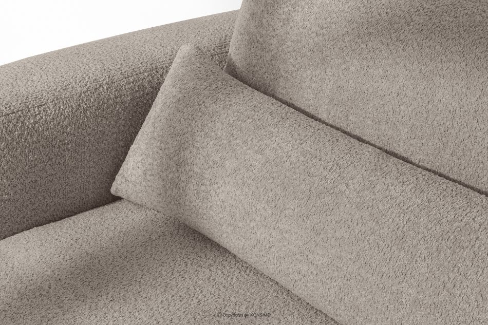 ELOSA Japandi-Sessel aus grauem Bouclé-Stoff grau - Foto 7