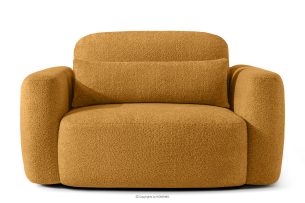 ELOSA, https://konsimo.de/kollektion/elosa/ Sessel im japanischen Stil aus honigfarbenem Bouclé-Stoff honigfarben - Foto