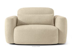 ELOSA, https://konsimo.de/kollektion/elosa/ Japandi-Sessel aus hellbeigem Bouclé-Stoff hellbeige - Foto