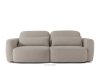 Sofa 3 Japandi aus grauem Bouclé-Stoff