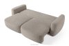 ELOSA Sofa 3 Japandi aus grauem Bouclé-Stoff grau - Foto 5