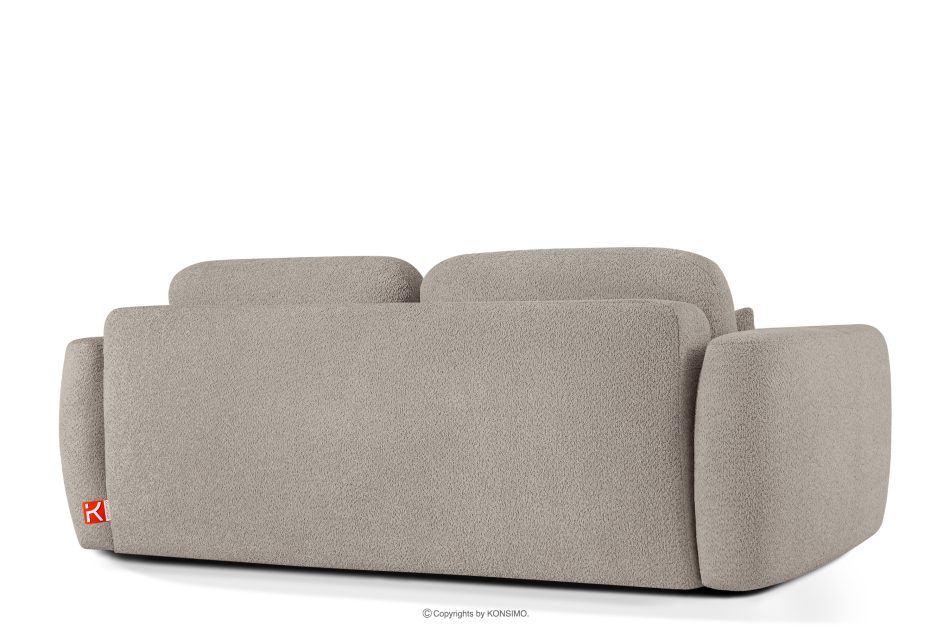 ELOSA Sofa 3 Japandi aus grauem Bouclé-Stoff grau - Foto 5