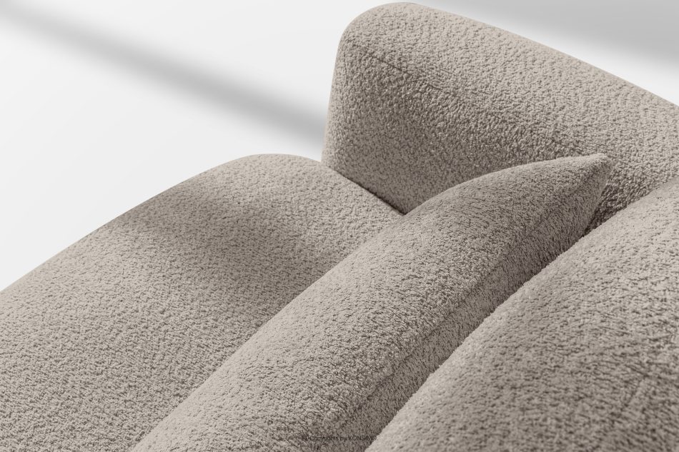 ELOSA Sofa 3 Japandi aus grauem Bouclé-Stoff grau - Foto 11