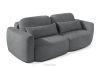 ELOSA Dreisitzer-Sofa im japanischen Stil mit Bouclé-Stoff in Dunkelgrau dunkelgrau - Foto 4