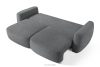 ELOSA Dreisitzer-Sofa im japanischen Stil mit Bouclé-Stoff in Dunkelgrau dunkelgrau - Foto 5